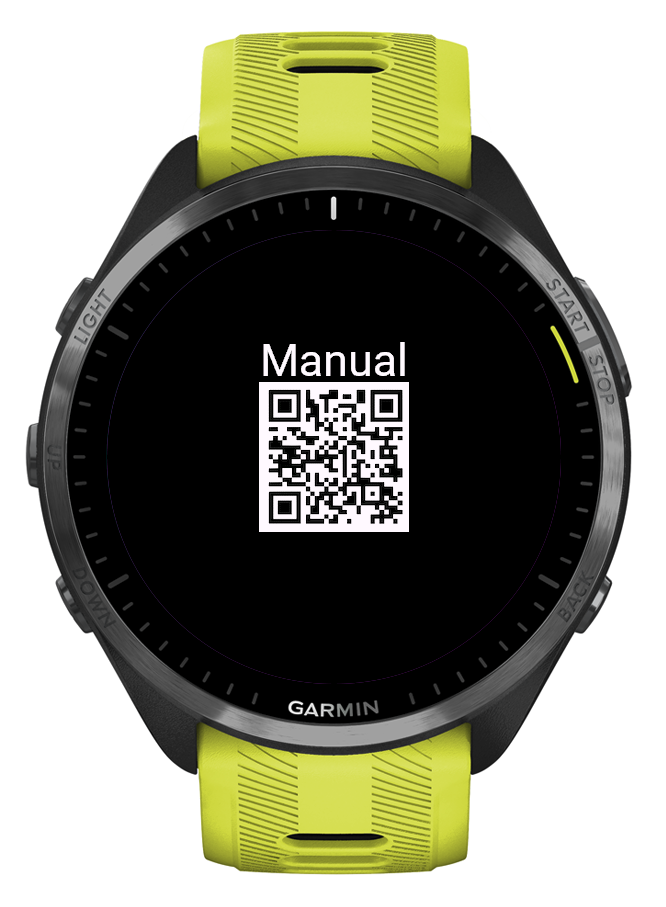 Manual QR code screen